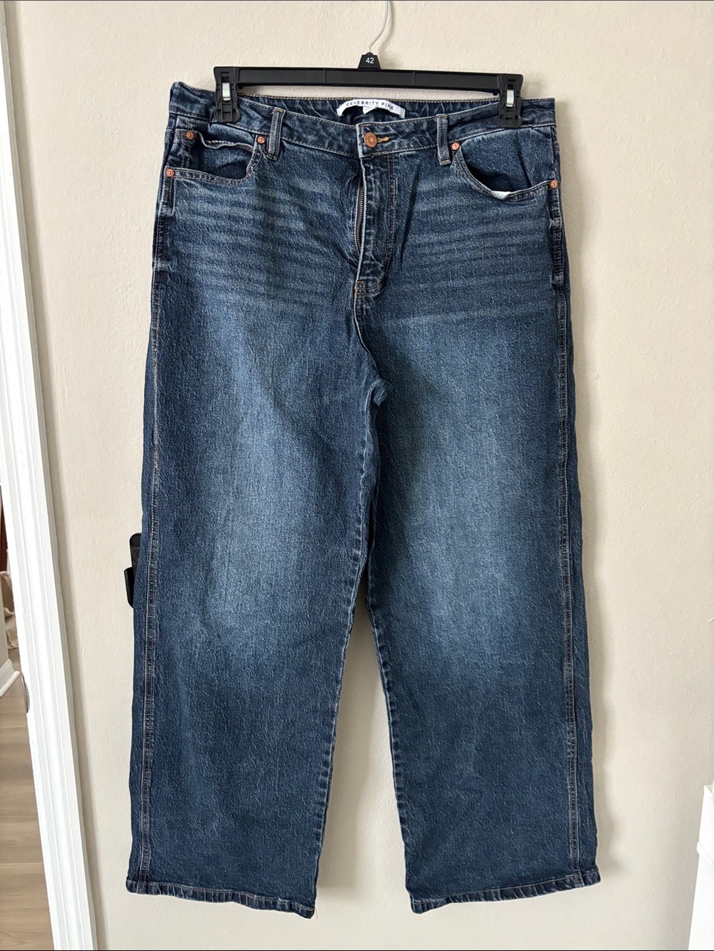Celebrity Pink Dark Wash Straight-Leg Jeans